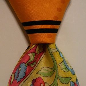 VITALIANO PANCALDI Men's Silk Necktie Floral NEW